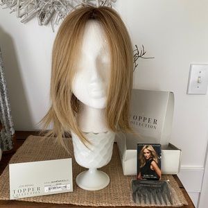 Beautiful JON RENAU EasiPart  HD XL 12” Hair Topper Venice Blond is the color
